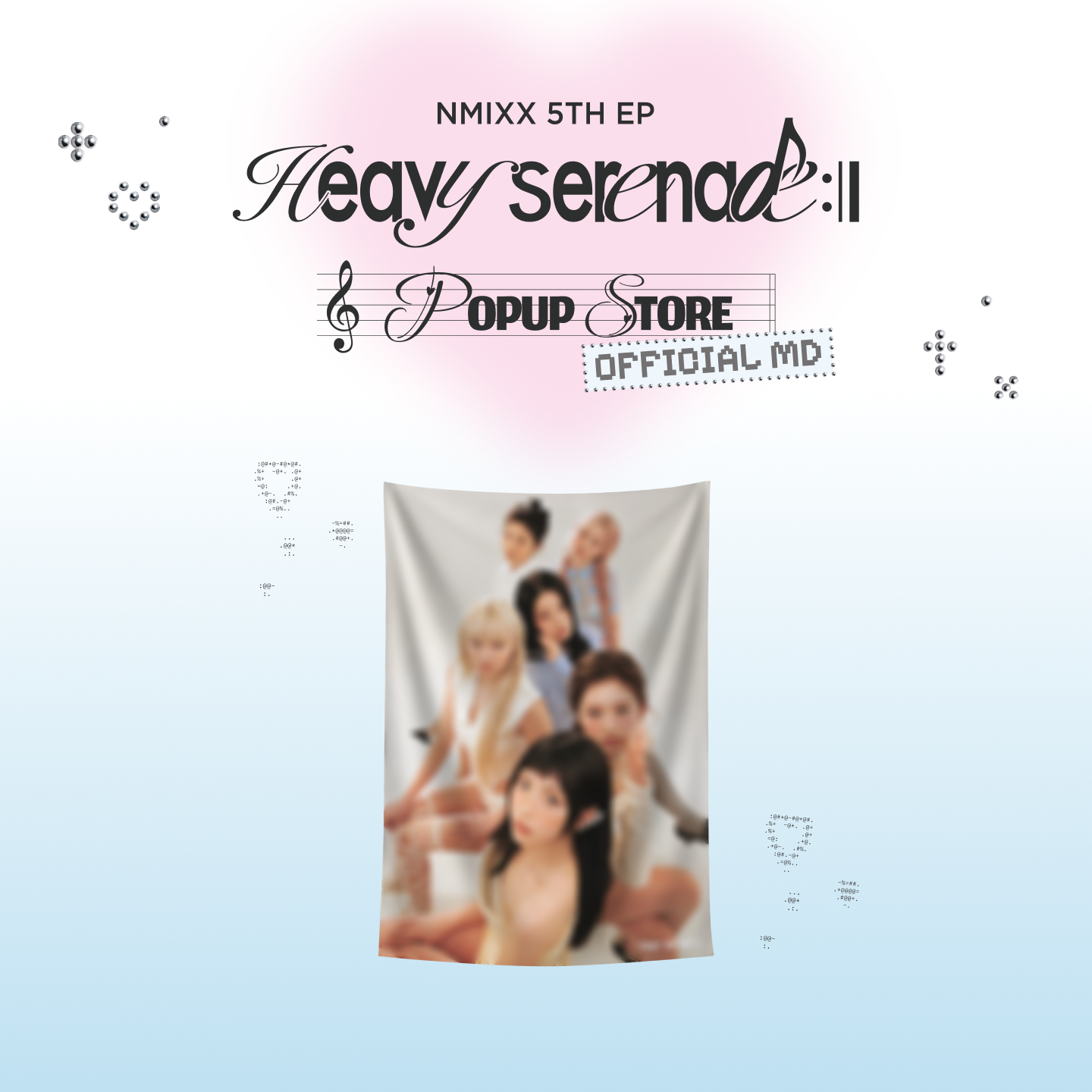 NMIXX [Heavy Serenade] POP-UP OFFICIAL MD - 11 CHIFFON FABRIC